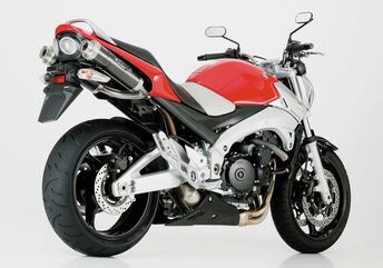 SHARK / シャークマフラー Track 1000 スリップオンエキゾースト (4-2) ハイアップ SUZUKI GSR 600 (WVB9-2006) | 850175