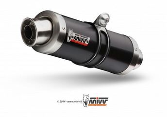 MIVV / ミヴGP スリップ オン ブラックステンレススチール for KTM RC 125 (2014 - 2016) | KT.016.LXB