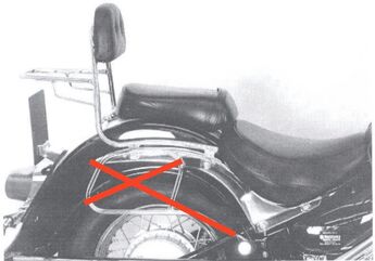 ヘプコ＆ベッカー シーシーバー (リアラック付) ブラック Suzuki VL 800 Intruder / LC Volusia / C 800 Intruder / Bl | 611338 00 01