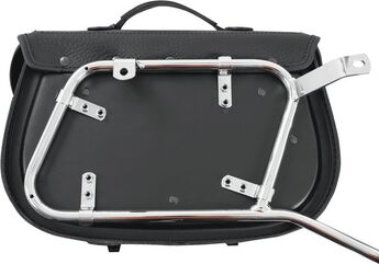 ヘプコ＆ベッカー レザーシングルバッグ Buffalo (バッファロー) ビッグ ブラック 右 チューブ サドルバッグキャリア用 | 620239 00 01