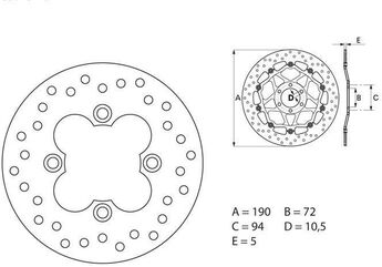 BREMBO / ブレンボ ORO (オーロ) ブレーキディスク ラウンドフィックス | 68B40720