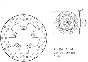 BREMBO / ブレンボ ORO (オーロ) ブレーキディスク ラウンドフィックス | 68B40761