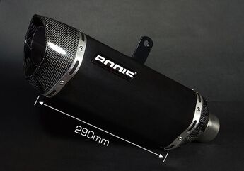 Bodis（ボディス）スリップオンマフラー　ステンレス Black P-TECII NC700 (12-14) ヨーロッパ公道走行認可 | HNC700-001