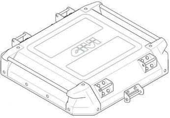 Givi / ジビ ケースカバー ALU ブラック for OBKN58B | ZOBKN58BCM