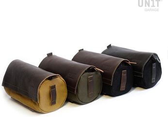 Unitgarage / ユニットガレージ Atacama Canvas bag, Black/Brown | U039-Black-Brown