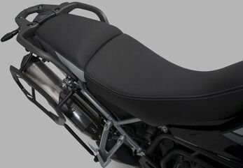 SW Motech TRAX ADV aluminum case system + Akrapovic. Black. 45/37 l. Triumph Tiger 900 (19-23). | KFT.11.953.72002/B