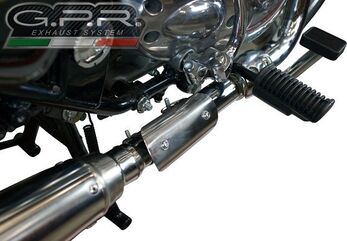 GPR / ジーピーアール Original For Royal E. Classic / Bullet Efi 500 2009/16 Homologated スリッポンエキゾースト Catalized Vintacone | ROY.2.VIC