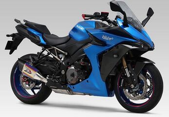 Yoshimura JMCA GSX-S1000GT (22) Slip-On R-11Sq, Titanium Blue cover | 110-19E-L16G0