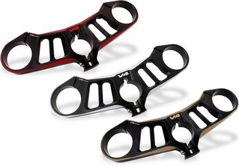 CNC Racing / シーエヌシーレーシング Triple clamps Ducati Panigale V4 - Top yoke - BICOLOR | PST15