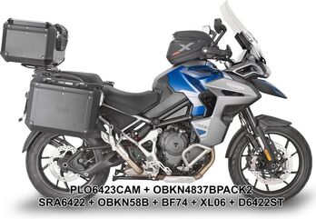 Givi / ジビ スペシフィックパニアホルダー Monokey Cam-Side Trekker Outback サイドケース for Triumph Tiger 1200 GT Explorer | PLO6423CAM