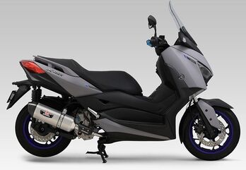 Yoshimura JMCA Full System R-77J XMAX 21-, Satin Finish cover, Carbon end | 110A-319-5130