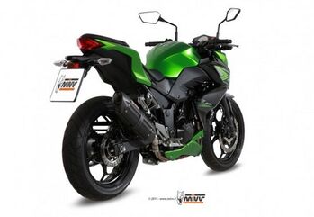 MIVV / ミヴSUONO スリップ オン ブラックステンレススチール for KAWASAKI NINJA 300 (2013 - 2016) | K.038.L9