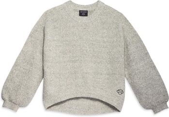 Harley-Davidson Sweater-Knit, Light Grey Marl | 96426-23VW