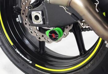 Powerbronze / パワーブロンズ スイングアームプロテクターキット, ホワイト プラスチック KAWASAKI ZX6-R, 13-17 | 514-K126-004