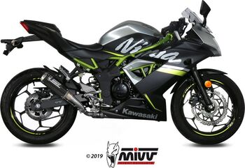 MIVV / ミヴ SPORT M3 SLIP-ON Muffler CARBON for KAWASAKI Z 125 2019 NOT approved | K.048.SM3C