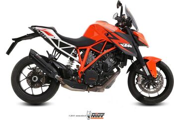 MIVV / ミヴSUONO スリップ オン ブラックステンレススチール for KTM 1290 SUPERDUKE (2014 - 2016) | KT.014.L9