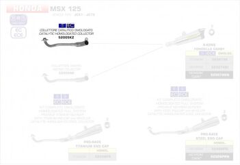 ARROW / アロー HONDA MSX 125 eマーク（公認）コレクター | 52005KZ