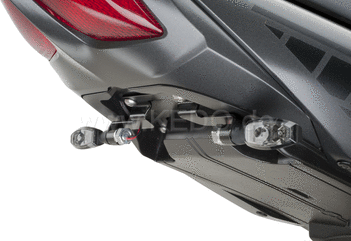 Kedo fenderless-tail, coated aluminum, recommended for conversion to swingarm license plate bracket item 62029 | 62030