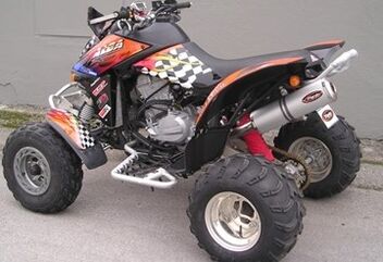 Marving マービングマフラー Single Small Oval Quad Atv Line アルミ （クワッド・4輪バイク）DS 650 2005> CAN AM Quad - EU/AL/ | EU/AL/B49