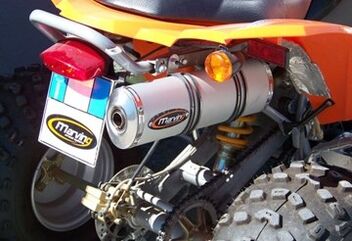 Marving マービングマフラー Single Small Oval Quad Atv Line アルミ （クワッド・4輪バイク）300 2009 > BAROSSA Quad - EU/ALO/ | EU/ALO/BR68