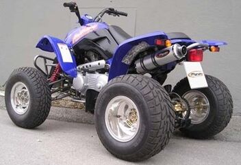 Marving マービングマフラー Single Round Ø 100 Quad Atv Line アルミ （クワッド・4輪バイク）250 SKYWALKER 2006 > BAROSSA Quad | EU/SE/BR46