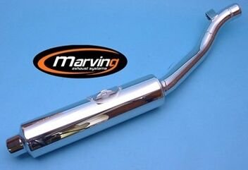 Marving / マービング マフラー Cylindrical &Oslash; 114 クロム - EU公道走行認可 Suzuki GSX 750 R (89-91) | S/2128/BC