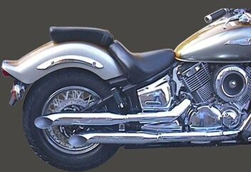 Marving / マービング デュアルマフラー Legend クロム Yamaha XVS 1100 DRAGSTAR (99-06) | Y/CP35/BC