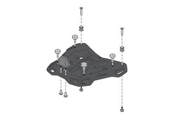 SW MOTECH / SWモテック DUSC XL トップケースシステム ブラック 55 l. Honda CB500X/F, CBR500R, NX500. | GPT.01.373.66000/B