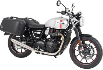 ヘプコ＆ベッカー サイドキャリア パーマネントマウント クロム Triumph Street Twin 2016- | 6537543 00 02