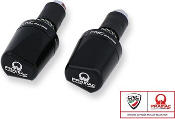 CNC Racing / シーエヌシーレーシング Handlebar ends LOOK Pramac Racing Limited Edition, Black | CM236BPR