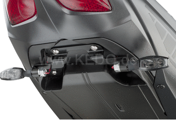 Kedo fenderless-tail, coated aluminum, recommended for conversion to swingarm license plate bracket item 62029 | 62030