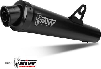 MIVV / ミヴ SPORT X-cone SLIP-ON Muffler BLACK STAINLESS STEEL for HONDA HORNET 600 2003 - 2006 EC approved Catalyzer is included | H.020.LC3B