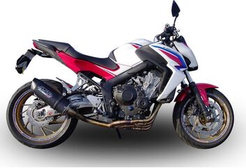 GPR / ジーピーアール Original For Honda Cb 650 F 2017/18 E4 Homologated Full Exhaust Catalized Furore Evo4 Nero | E4.CO.H.249.CAT.FNE4
