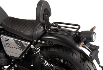 Hepco & Becker ドライバーズバックレスト ブラック Moto Guzzi V9 Bobber/Special Edition (2021-) in combi whit Solorack 613559 | 4216559 00 01