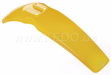 Kedo Replica Front Fender 'Competition Yellow' (with standard mounting holes), OEM Reference # 1T1-21511-10 | 50717