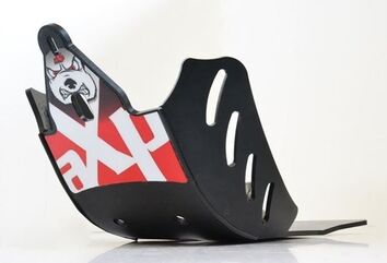 AXP-Racing / エーエックスピーレーシング スキッドプレート PHD 6mm - ブラック/レッドスティッカー | AX1094