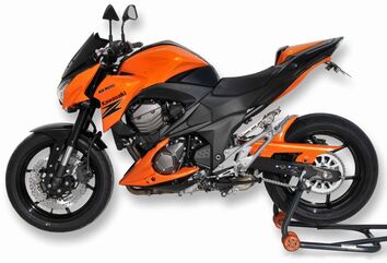 Ermax / アルマックス belly pan (en 2 parts ) for Z 800 2013-2016, black metal / orange mat (Z 800 E ) 2016(metallic spark black [660/15z ], candy matte orange [53p] ) | 890349084