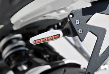 Ermax / アルマックス # 43 mini blinker bar with led s white E6 black | 9105NO043