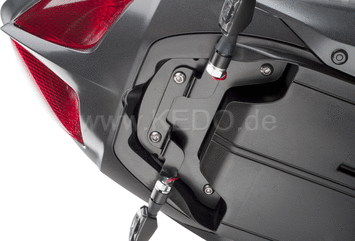 Kedo fenderless-tail, coated aluminum, recommended for conversion to swingarm license plate bracket item 62029 | 62030