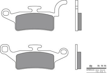 BREMBO / ブレンボ ブレーキパッド 07093CC カーボンセラミック | 07093CC