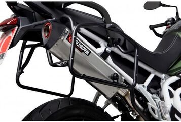 Scorpion / スコーピオンマフラー Serket Parallel Slip-on Brushed Stainless Steel Sleeve. Fits with panniers | RTR90SEO