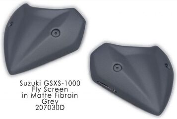 Pyramid Plastics / ピラミッドプラスチック Suzuki GSX-S 1000 フライスクリーン マット グレー (マット Fibroin Grey) 2015> | 207030D