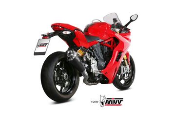 MIVV / ミヴマフラー Delta Race Black Stainless Steel Exhaust | D.044.LDRB