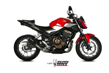 MIVV / ミヴマフラー Mk3 Black Stainless Steel Exhaust | H.075.SM3B