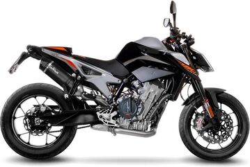 LeoVince / レオビンチ LV ONE EVO スリップオン カーボンファイバー, カーボンファイバー エンドキャップ eマーク取得 KTM 790 DUKE (2018-2019) | 14254E