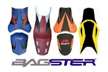 Bagster / バグスター シートカバー 600/ 750/ 900 MONSTER PVC アンスラサイト/ ブラック/ ホワイト レター | 2050E