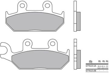 BREMBO / ブレンボ ブレーキパッド 07YA25SA シンタード・メタル | 07YA25SA