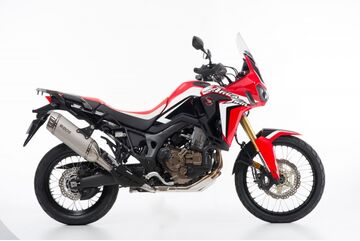 BOS （ボス） エキゾースト Desert Fox ステンレスマット - スリップオン HONDA CRF 1000 Africa Twin (2016-) （EU圏公道走行認可eマーク付）