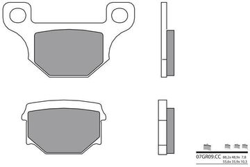 BREMBO / ブレンボ ブレーキパッド 07GR09CC カーボンセラミック | 07GR09CC