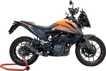 GPR / ジーピーアール Original For Ktm Adventure 390 2021 E5 Homologated スリッポンエキゾースト Furore Evo4 Nero | E5.KT.99.FNE4